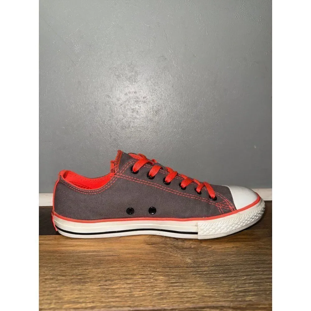 Converse Double Tongue Grey Orange Animal‎ Print Junior Size 5/ EU 37.5